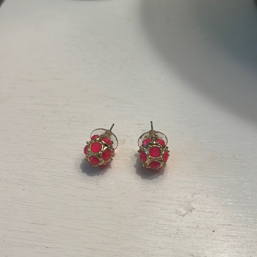 Kate Spade pink/gold stud earrings